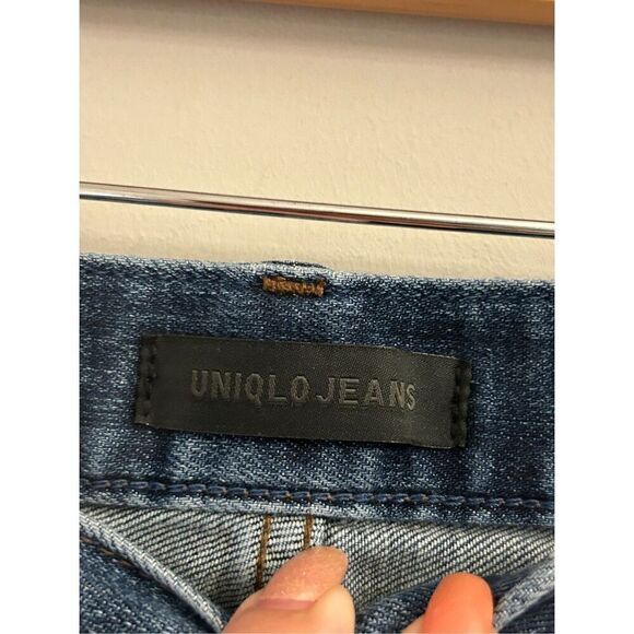 Uniqlo Jeans Japanese denim mid-rise Slim Boyfriend 24 Kaihara - Picture 3 of 8